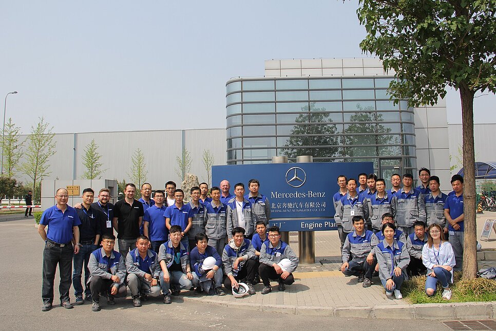 Internationales Leadec-Team unterstützt Beijing Benz Automotive beim Aufbau eines Werkes in Süd-Peking
