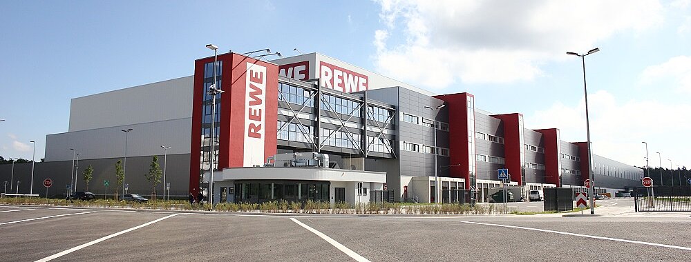 Der Rewe-Supermarkt in Neu-Isenburg. 