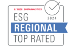 Logo des Sustainalytics-Ratings in der Kategorie "Regional".