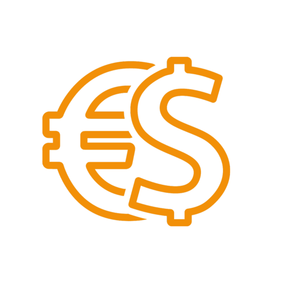 Icon Euro und Dollar