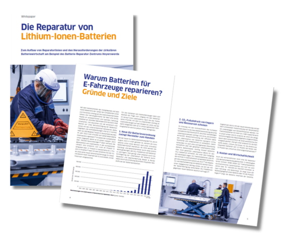 Cover des Leadec-Whitepapers zum Thema Batteriereparatur.