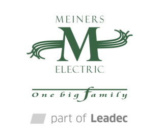 Logo von Meiners mit dem Zusatz "part of Leadec".