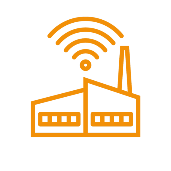 Icon smarte Fabrik