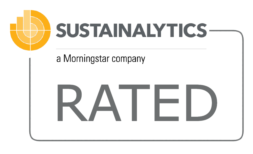 Logo of the Sustainalytics Rating.